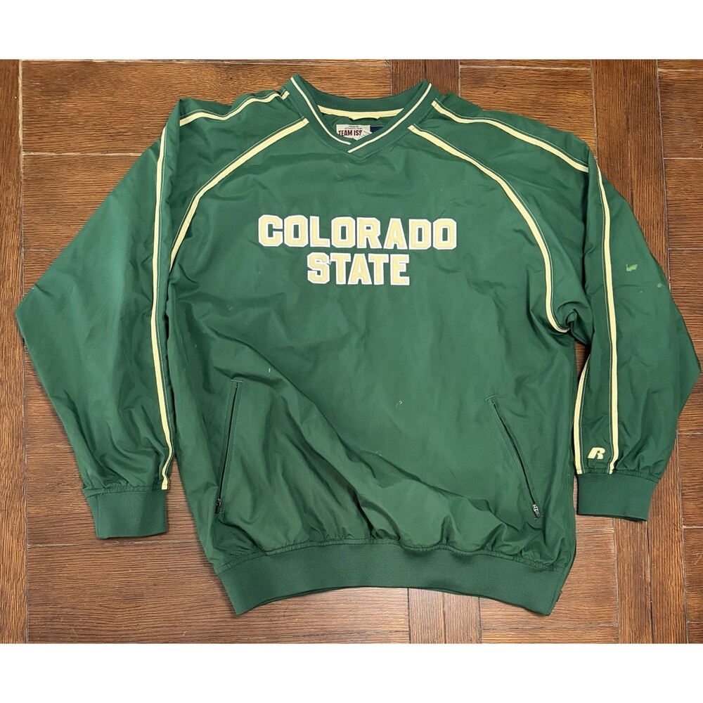 Vintage Colorado State Rams Men’s Size L Team Issued Russell Athletic Pullover
